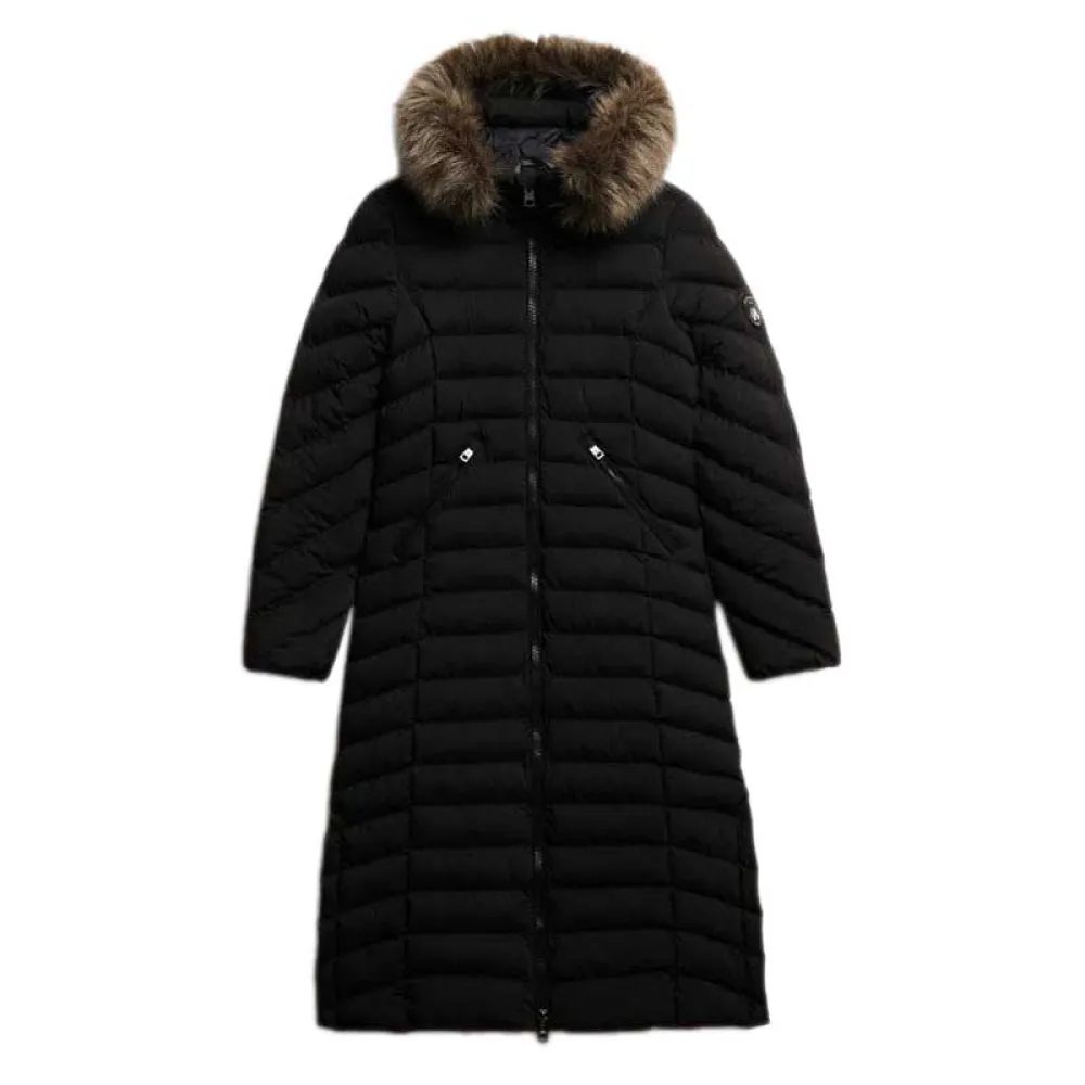 

Куртка Superdry Fuji Longline, черный