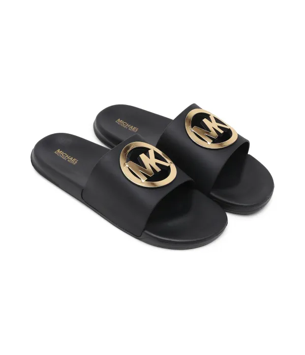 Тапочки Jett Charm Chopout Michael Kors Kids, черный — фото 2