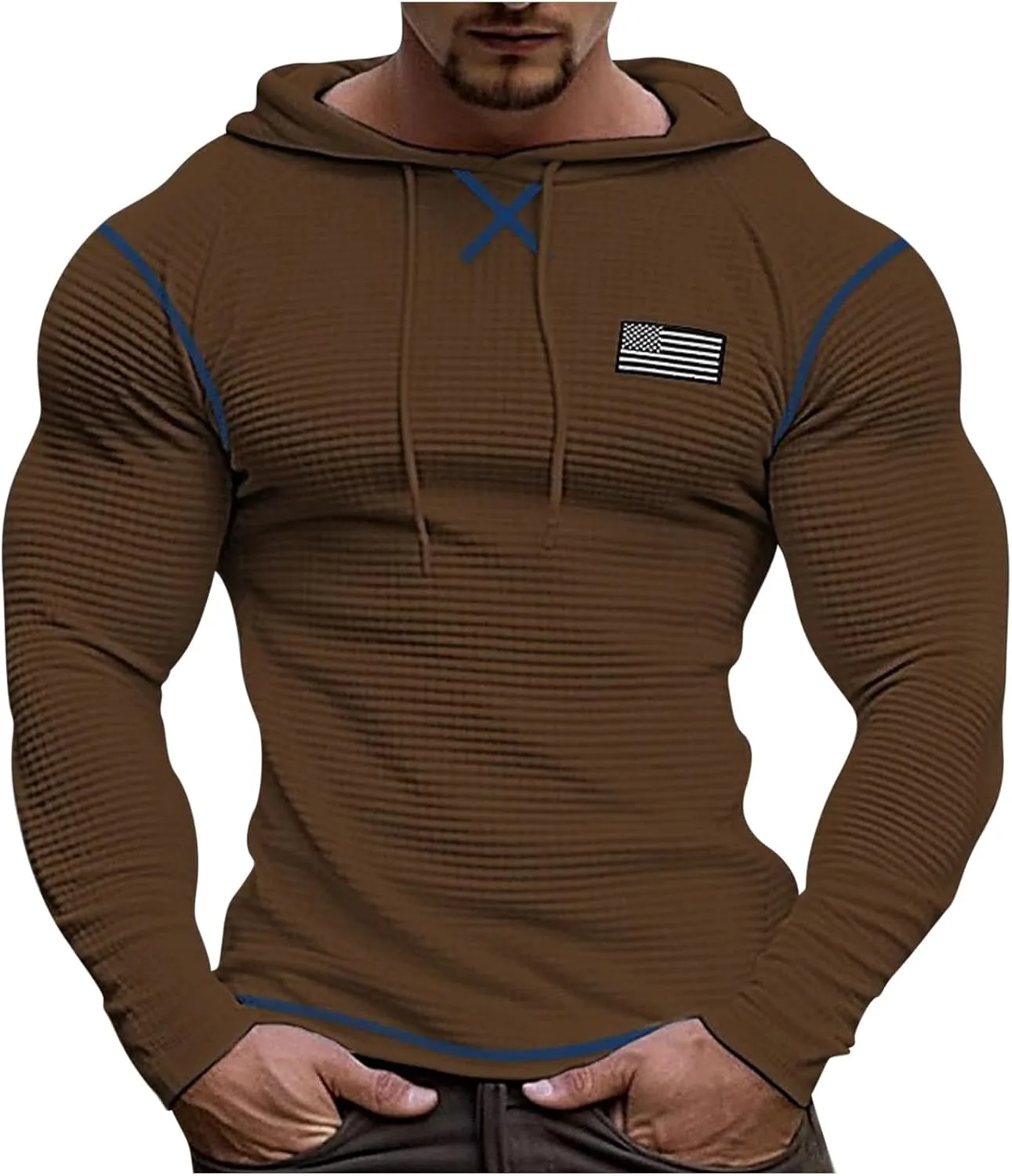 

Мужская толстовка с капюшоном Casual, Big & Tall, Muscle Fit, легкая Muscularfit