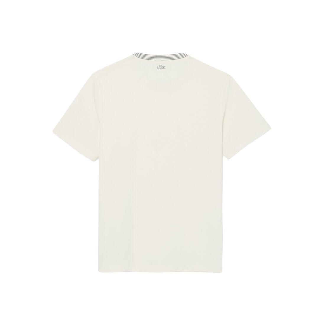 Футболка из хлопка с вышивкой LACOSTE, белый — фото 3