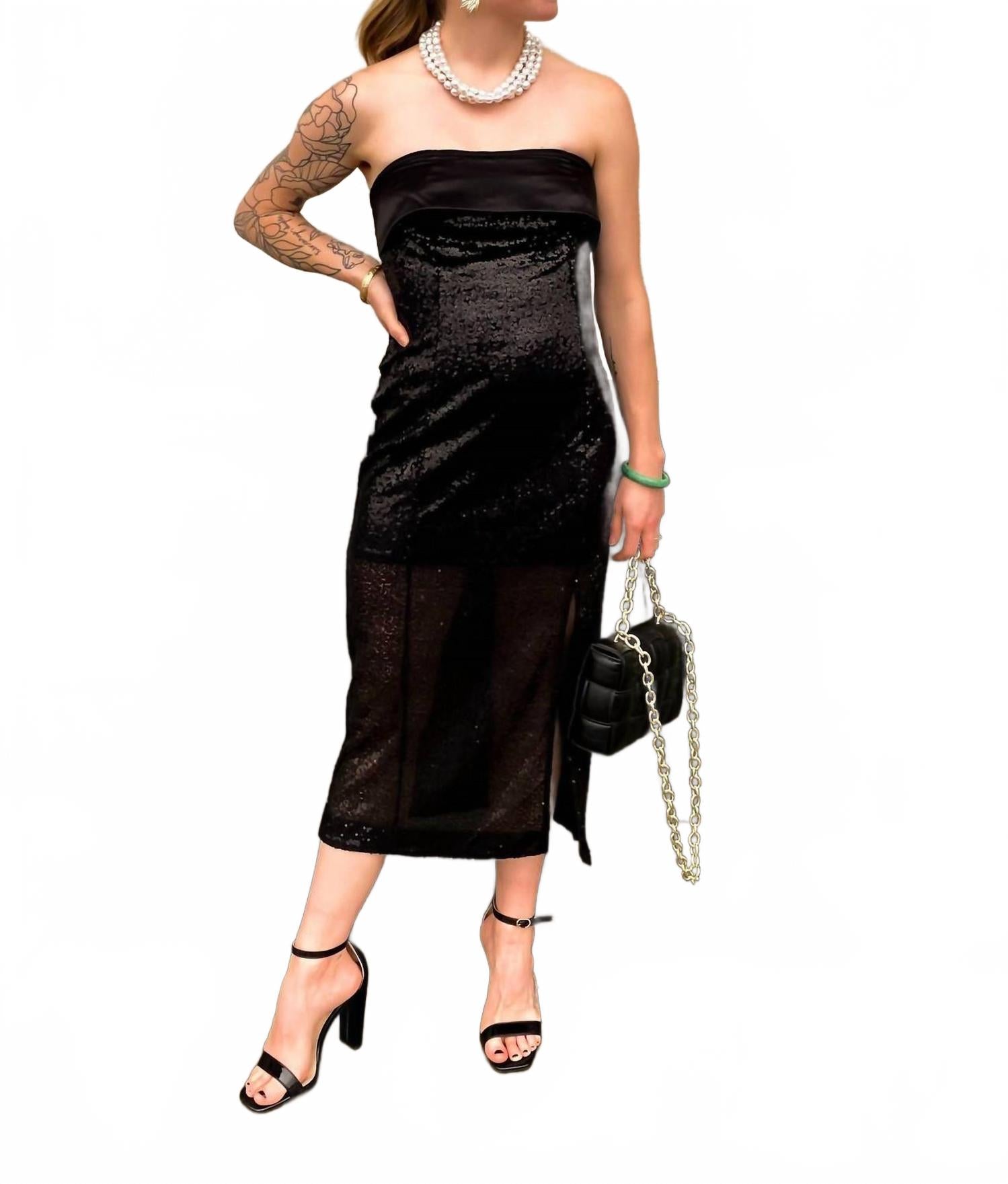 

Viv платье миди черное Kylie Paige