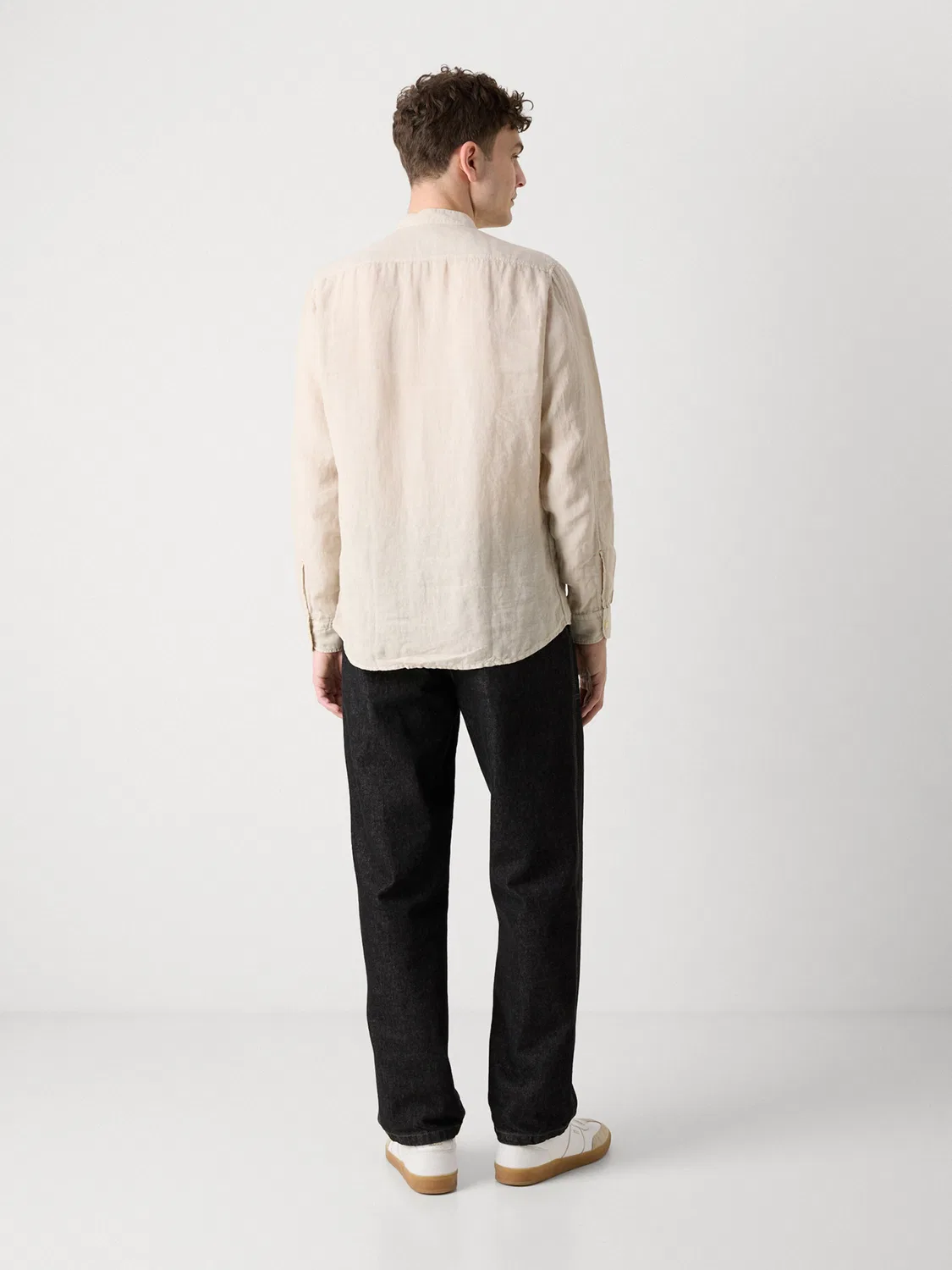 Рубашка Boss Regular fit Button Up Shirt Race_1 бежевого цвета — фото 3