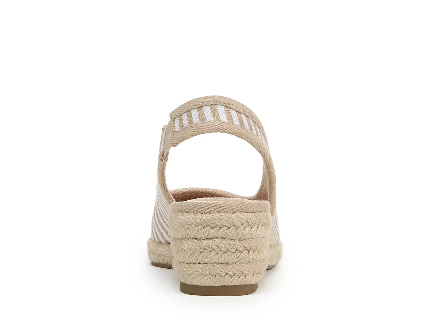 Туфли-лодочки LifeStride Kayden Espadrille на танкетке, ткань в полоску бежевого/белого цвета — фото 4