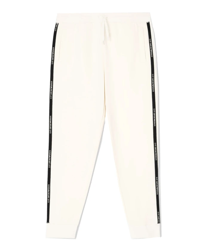 

Спортивные брюки серии Logo из смесовой хлопковой ткани. Emporio Armani Ea7, бежевый