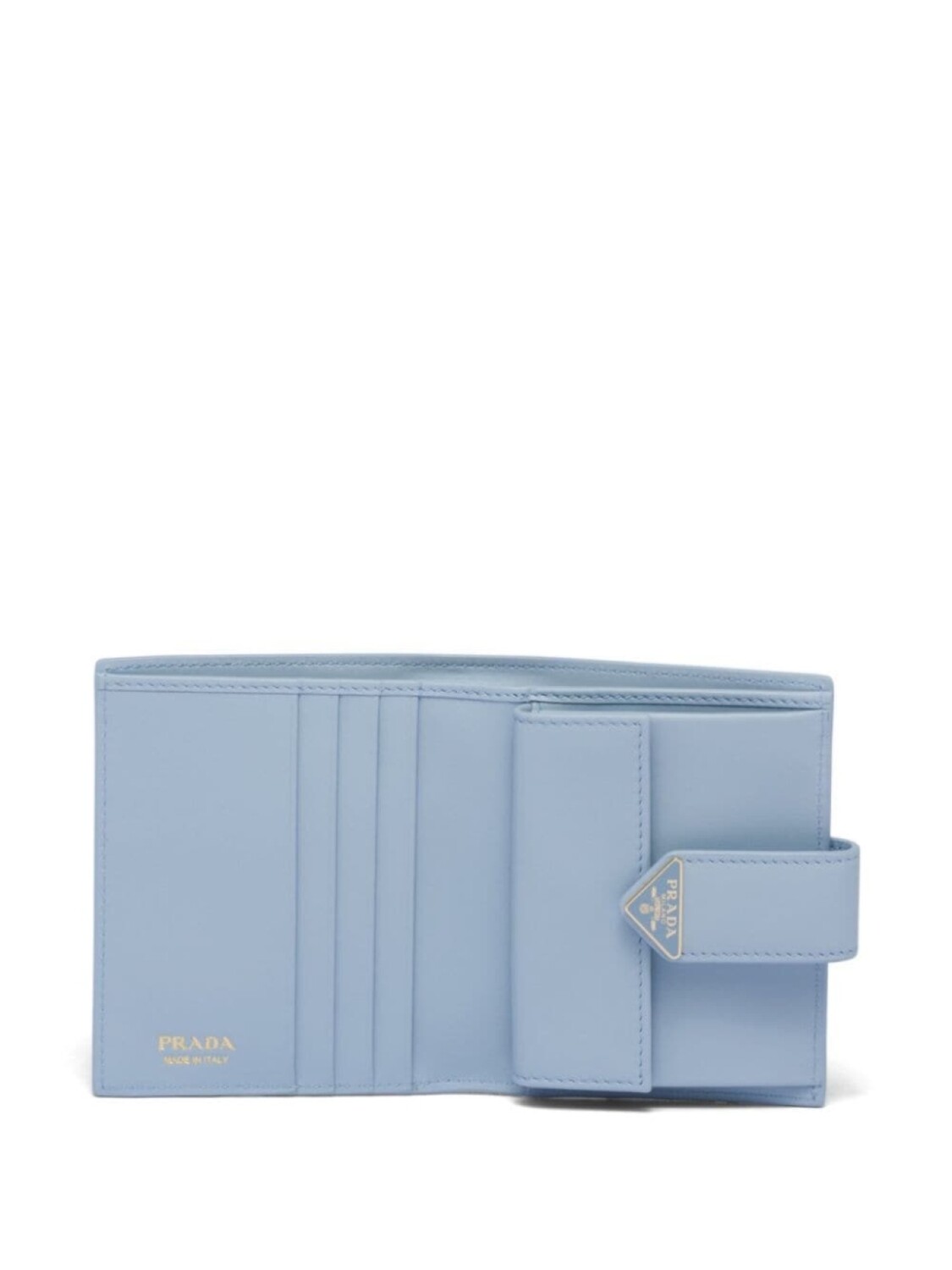 Prada маленький кошелек из сафьяновой кожи с логотипом, синий — фото 3