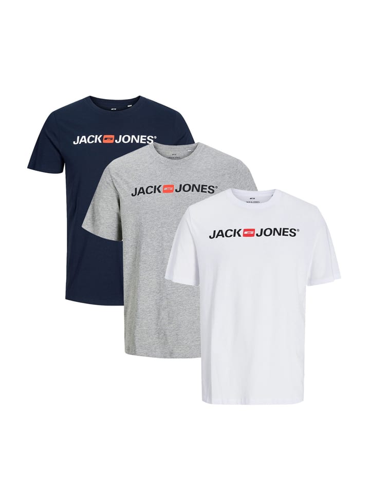 

Футболка Jack & Jones, цвет blau/grau/weiß