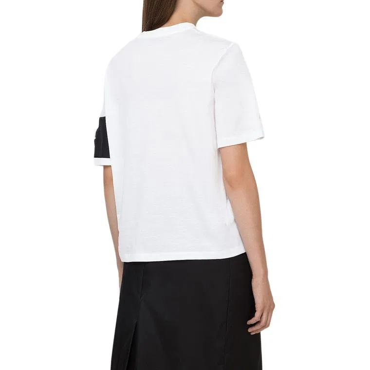 Футболка унисекс White, crew neck, moderate PRADA — фото 4