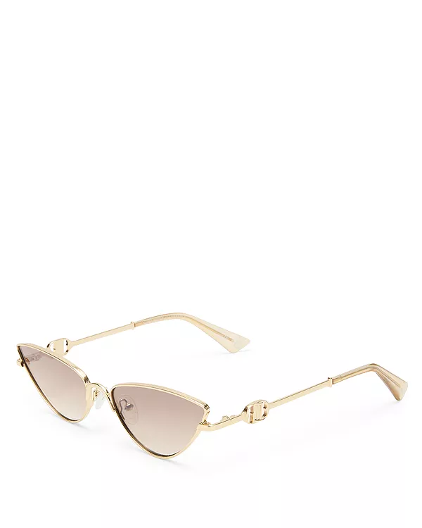 

Солнцезащитные очки Soiree «кошачий глаз», 60 мм Le Specs, золотой