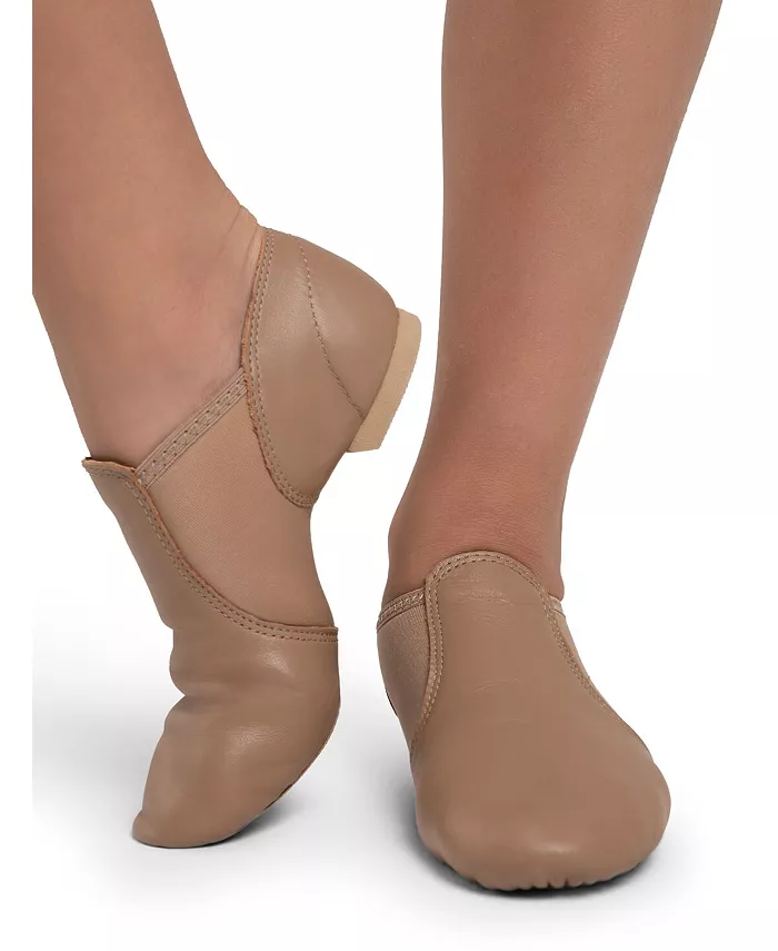 Детские джазовые балетки E-Series с широкой колодкой Capezio, коричневый — фото 3