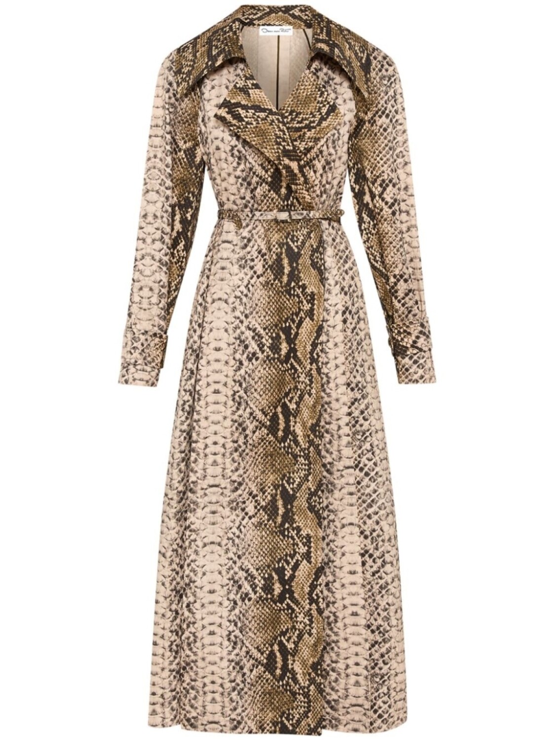 

Тренч Snake Oscar de la Renta, зеленый