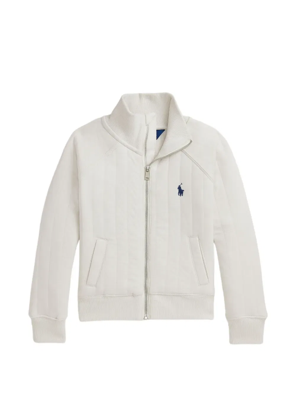 Стеганая куртка на молнии Polo Ralph Lauren Kids, нейтральный