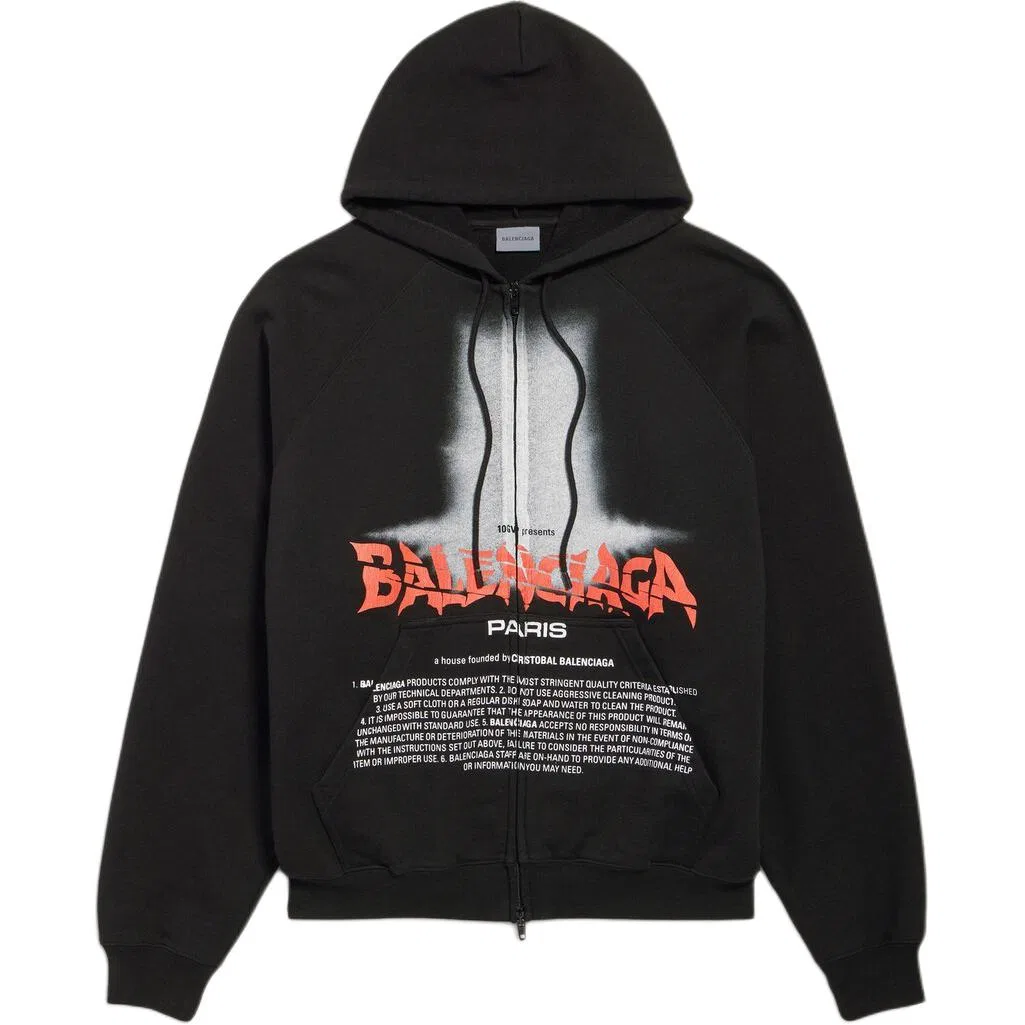 Свитшот SS26 Loose Fit мужской Balenciaga, Black