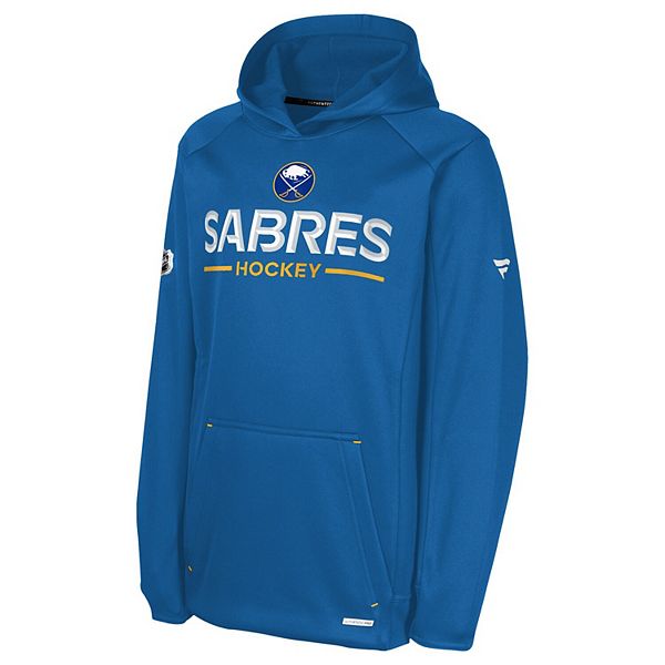 Молодежная толстовка с капюшоном raglan Youth royal buffalo sabres authentic pro rink Fanatics — фото 3