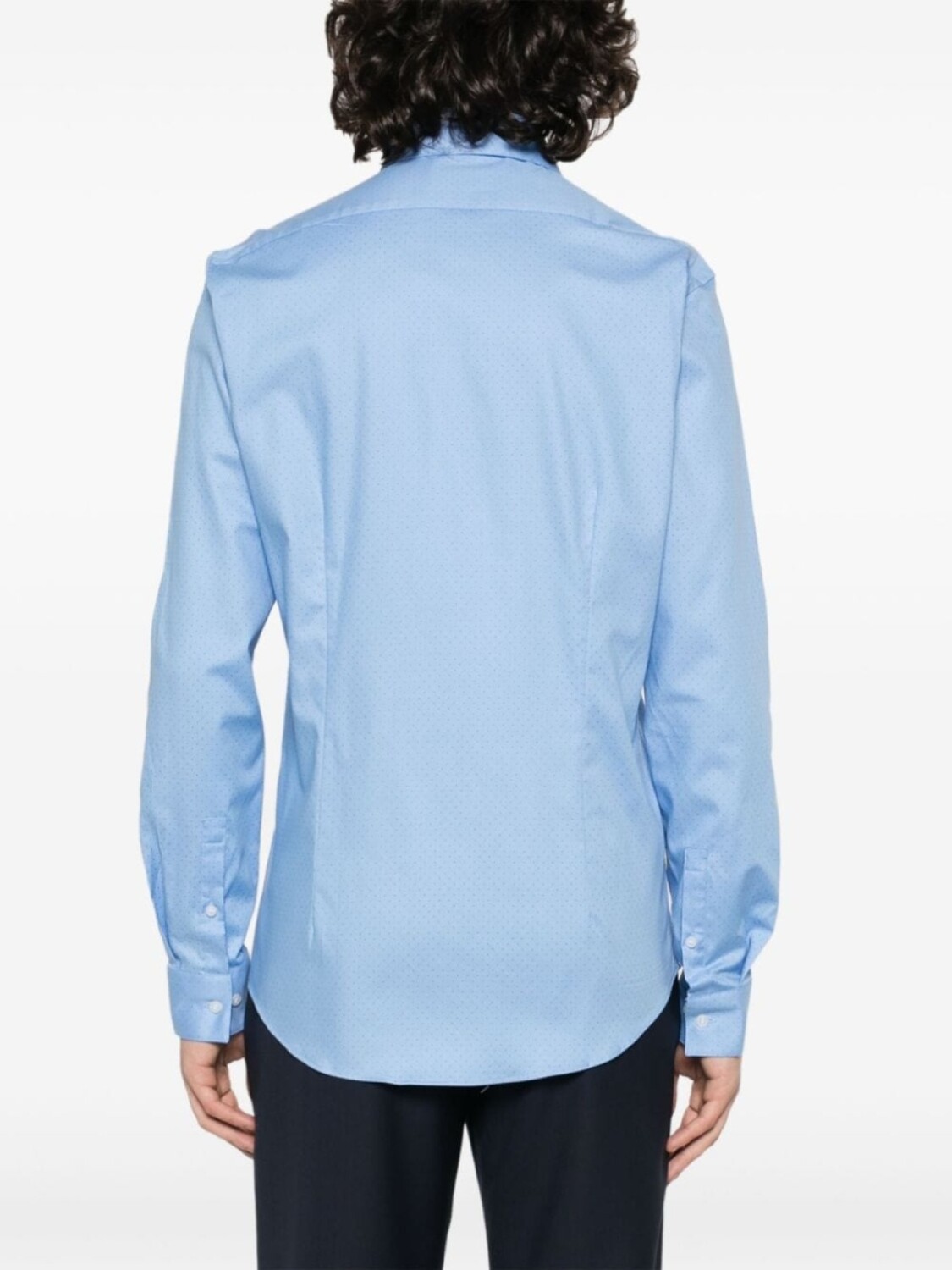 Calvin Klein рубашка в мелкую точку, синий — фото 4