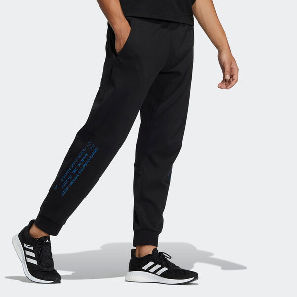 Спортивные штаны Men's adidas Pants Alphabet Pattern Sports Pants/Trousers/Joggers Black, мультиколор — фото 4