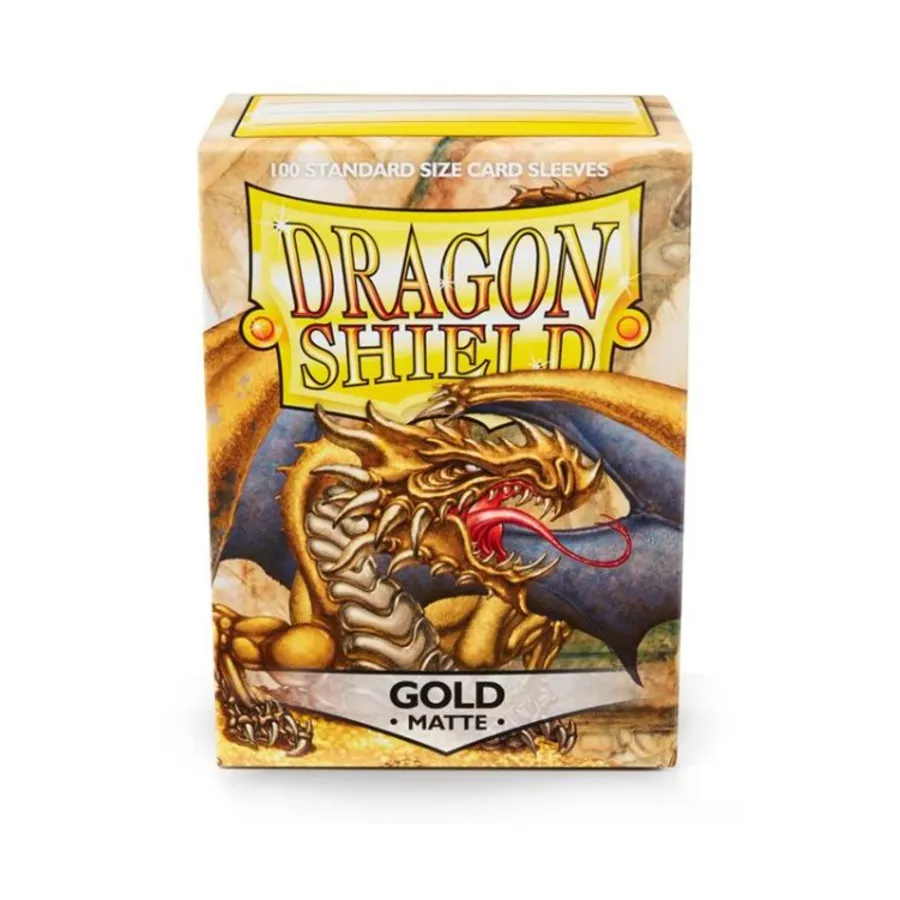 

Стандартные рукава – матовое золото (10 упаковок по 100 шт.), Dragon Shield - Card Sleeves - Standard Matte
