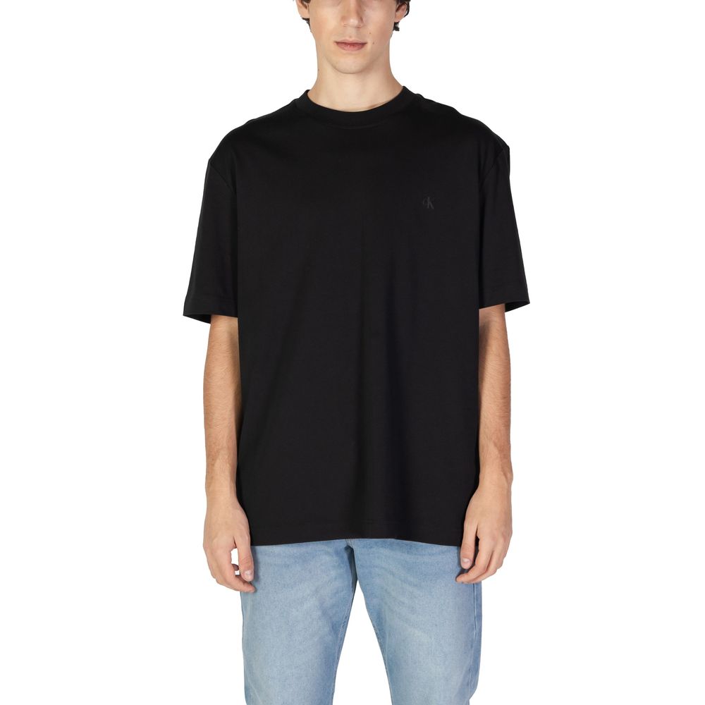 

Черная хлопковая футболка Rigenerato Calvin Klein Jeans
