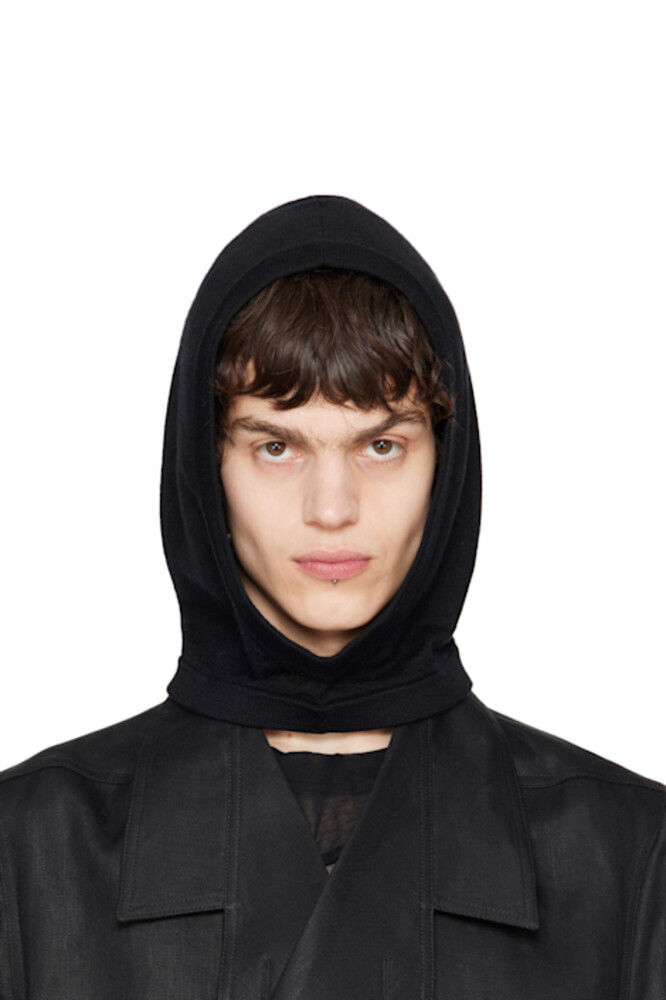 

Черный кашемировый капюшон Hollywood Rick Owens