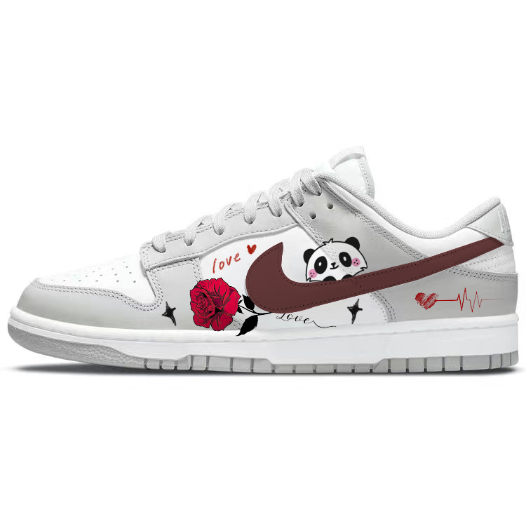 

Nike Кроссовки для скейтбординга Dunk Cushioning, износостойкие, мужские, белые, серые