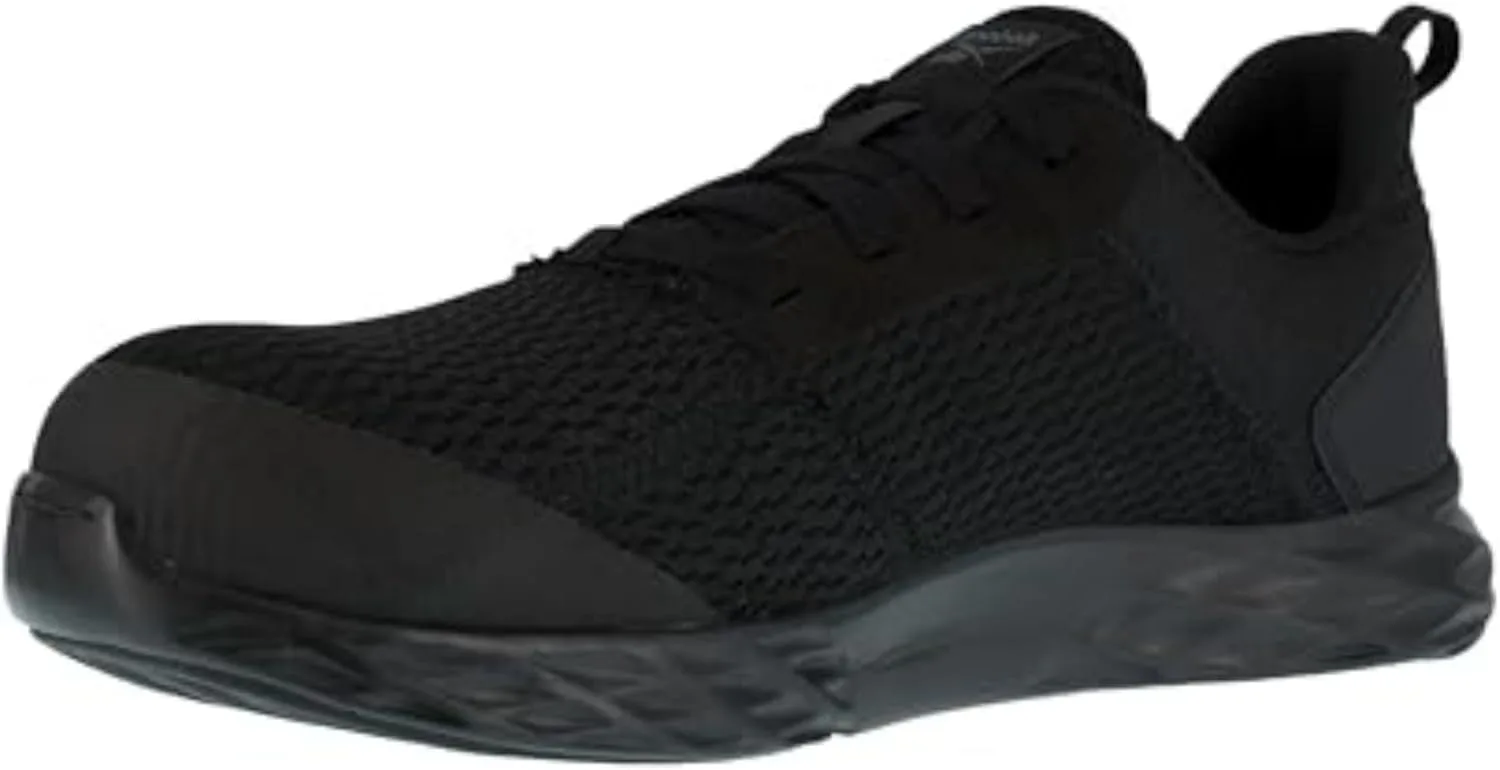 Мужские защитные кроссовки Reebok Astroride Strike Work Comp Toe для работы и безопасности, черный