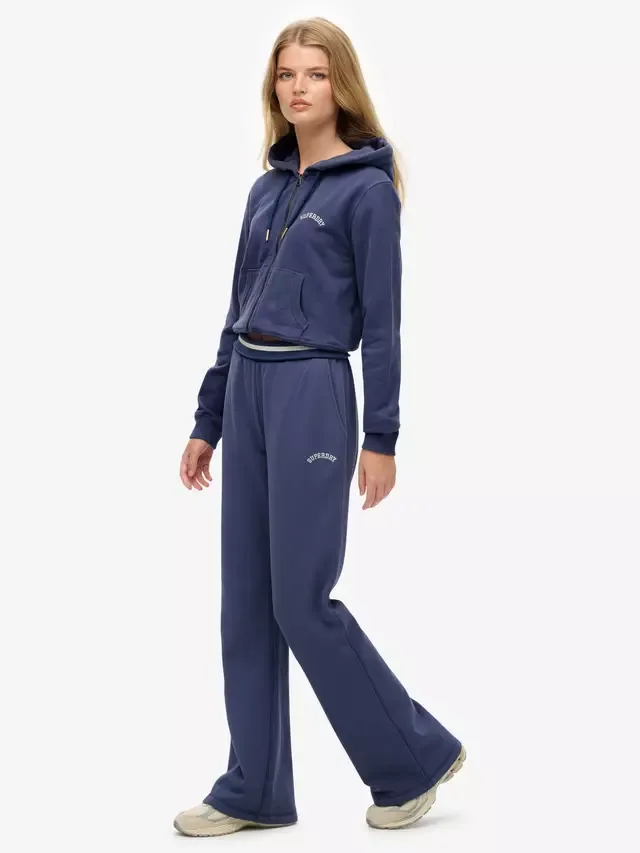 Спортивные брюки Athletic Essentials Logo Low Rise Flare Joggers, цвет Mariner Navy Superdry — фото 3