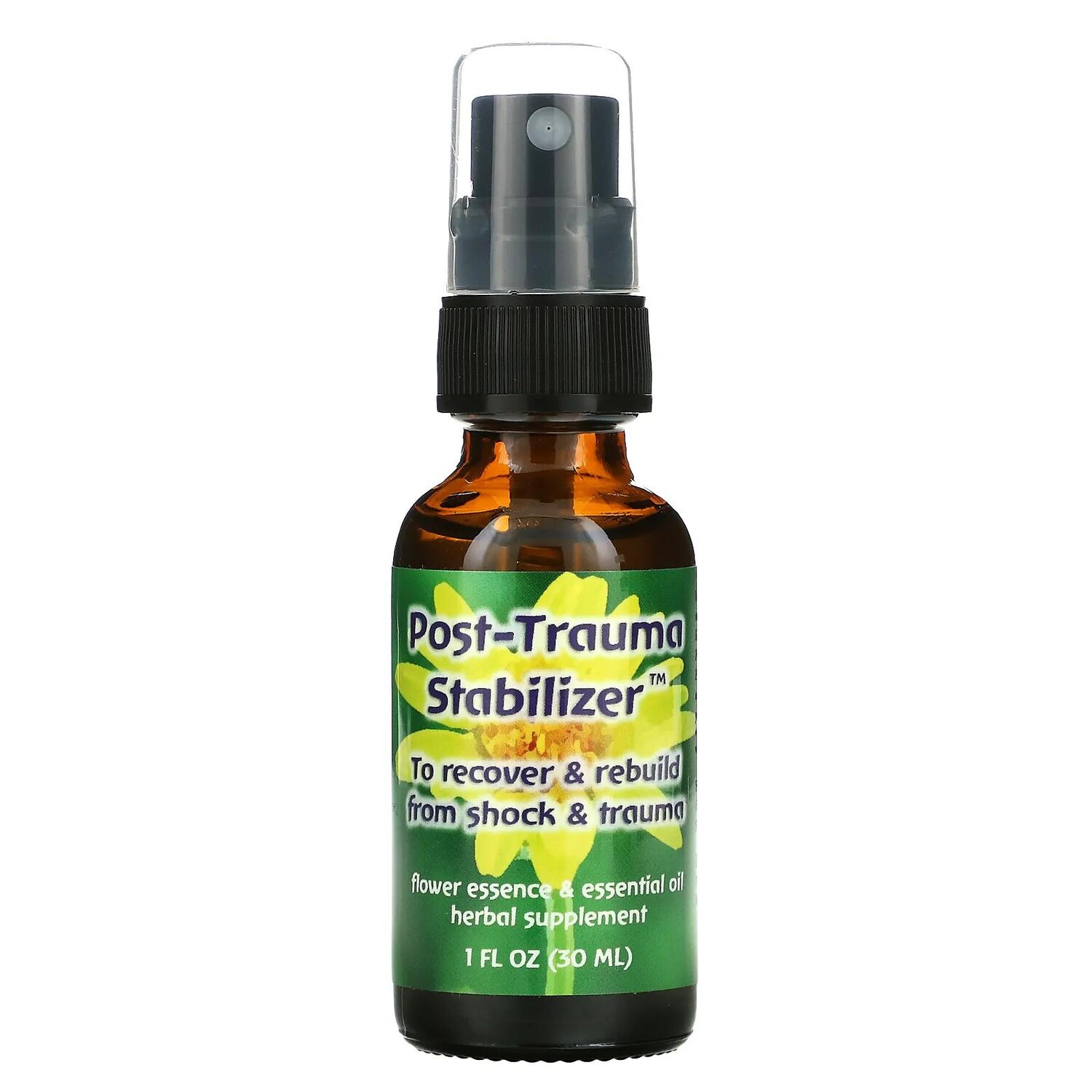 

Flower Essence Services Quintessentials Пост-травматичный Стабилизатор Цветочая Эссенция и Эфирное Масло 1 жидких унции (30 мл)