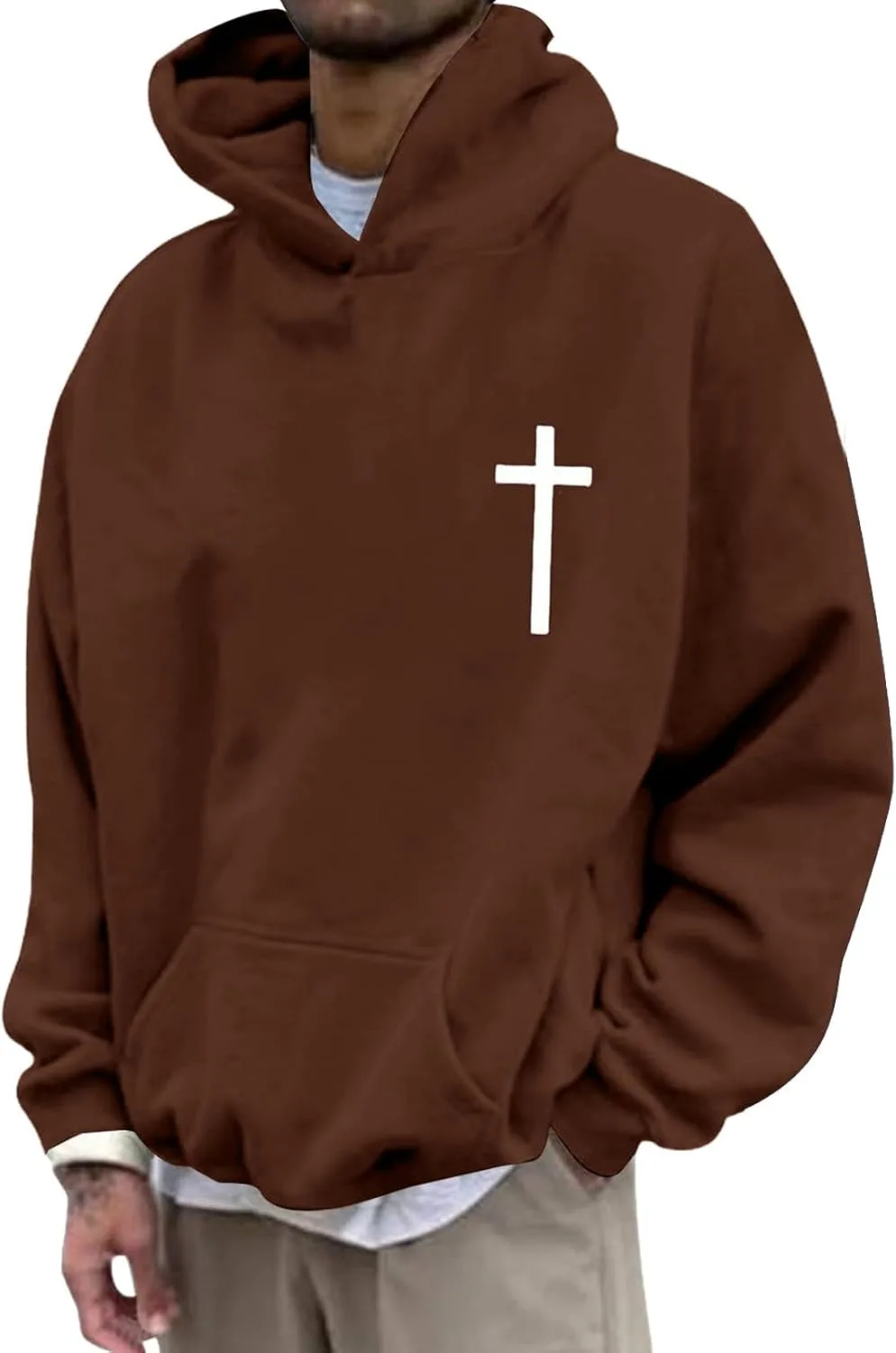 

Толстовка Christian Cross с капюшоном для мужчин evzosrz