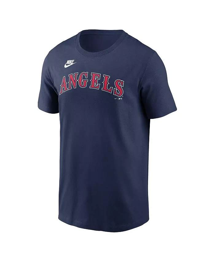 Мужская футболка California Angels Cooperstown Wordmark в темно-синем цвете Nike — фото 2
