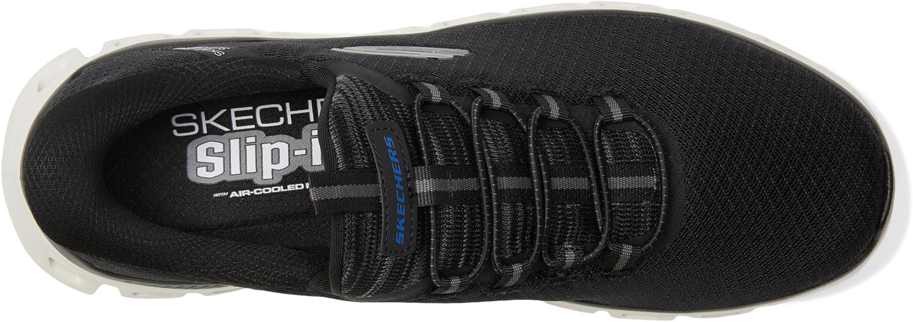 Кроссовки SKECHERS Glide-Step Noxus Hands Free Slip-in, Black — фото 2