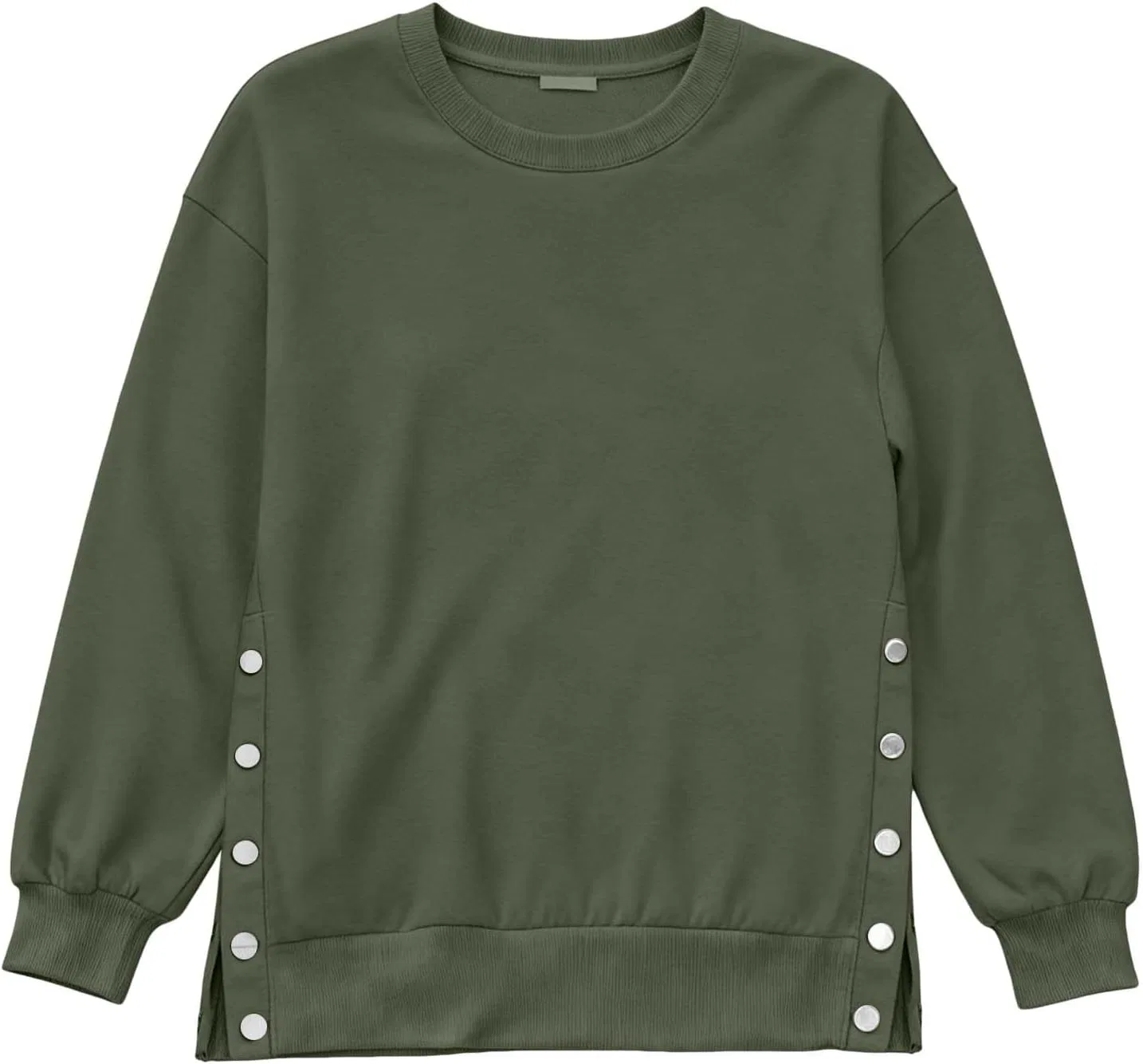 Блуза, повседневная, Women's Sweatshirt, армейский зеленый — фото 4