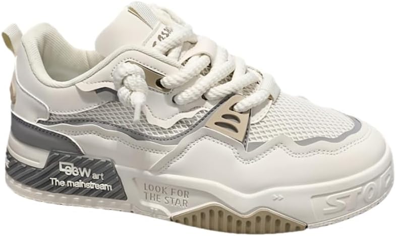 

Мужские легкие кроссовки без шнурков с шнуровкой - большой размер - прочная подошва - подходят для повседневной носки, фитнеса и активного отдыха Clolinde, бежевый