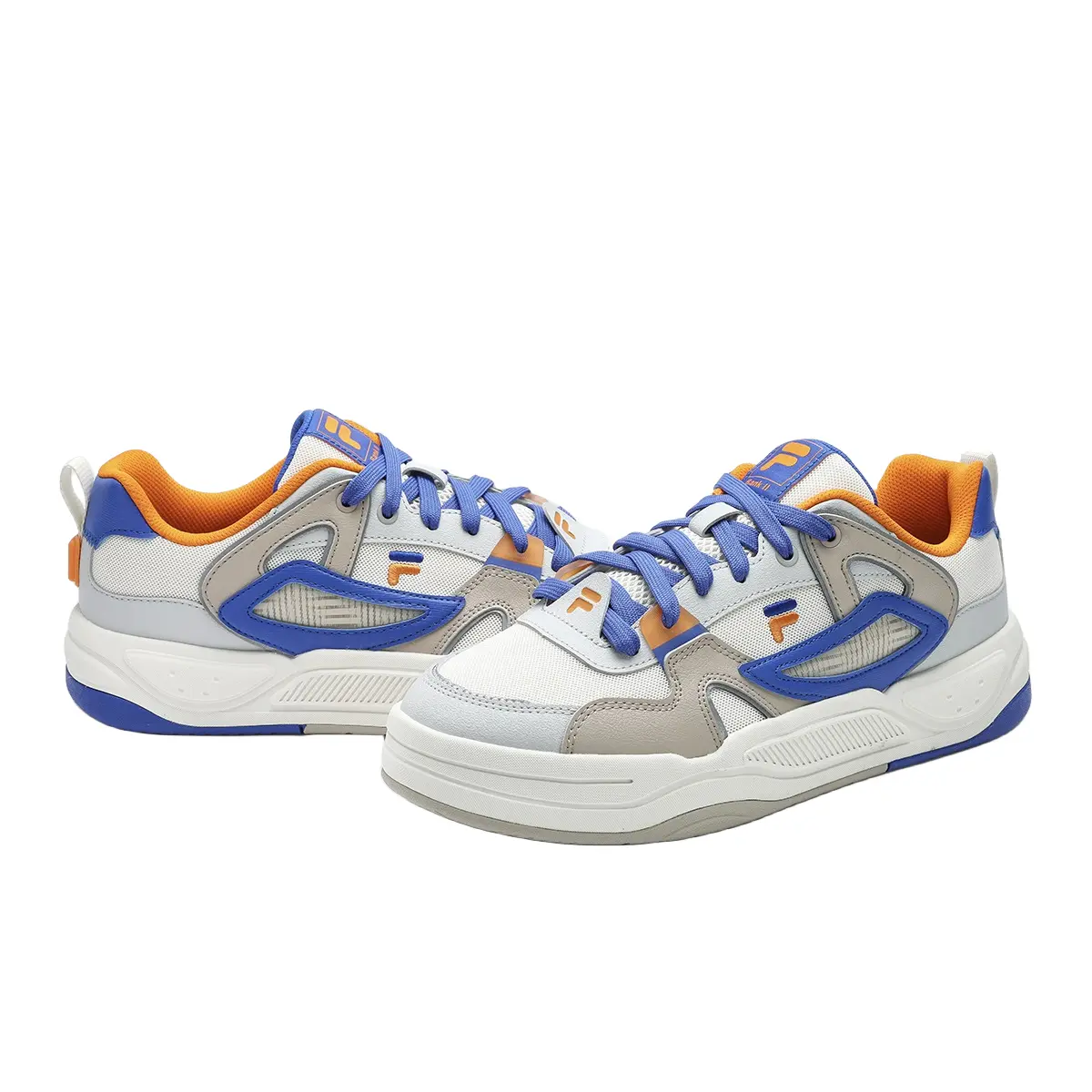 Кроссовки FILA FUSION BANK II Skateboarding Shoes Men Low-top Tofu White/dazzling Blue, белый — фото 3