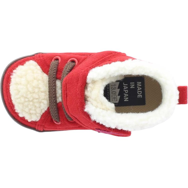 Термообувь Suede Comfortable Slip Resistant Anti Kick Mid top для малышей MoonStar, red — фото 4