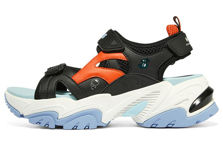 Пляжные сандалии Stamina V2 женские черные/красные Skechers