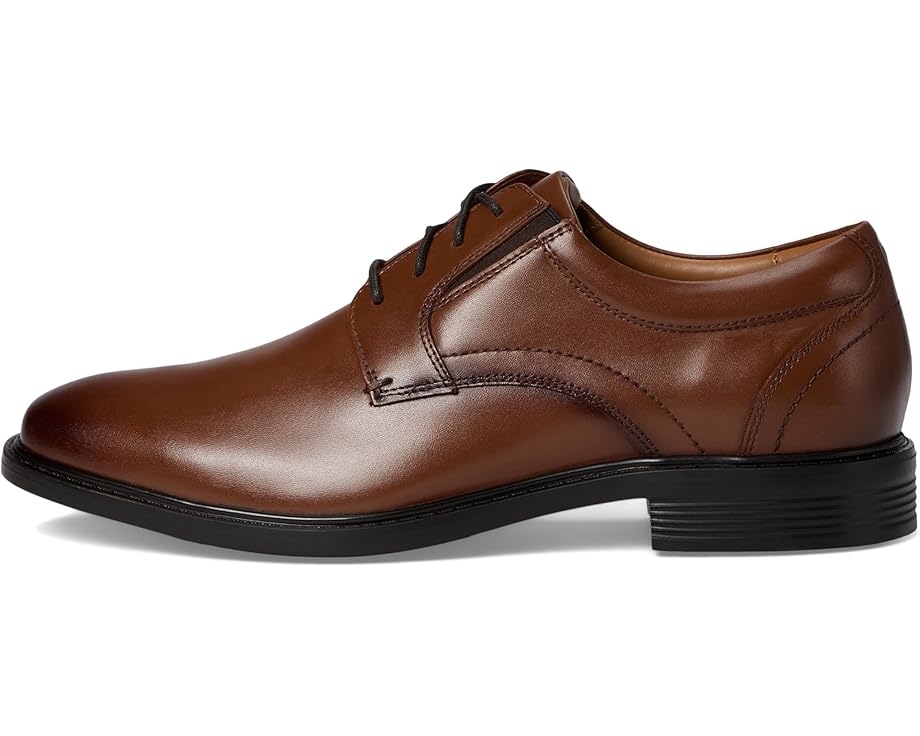 Мужские оксфорды Nunn Bush Stark Plain Toe Oxford Leather Business Formal Derby Dress Casual Lace-Up, Cognac — фото 4