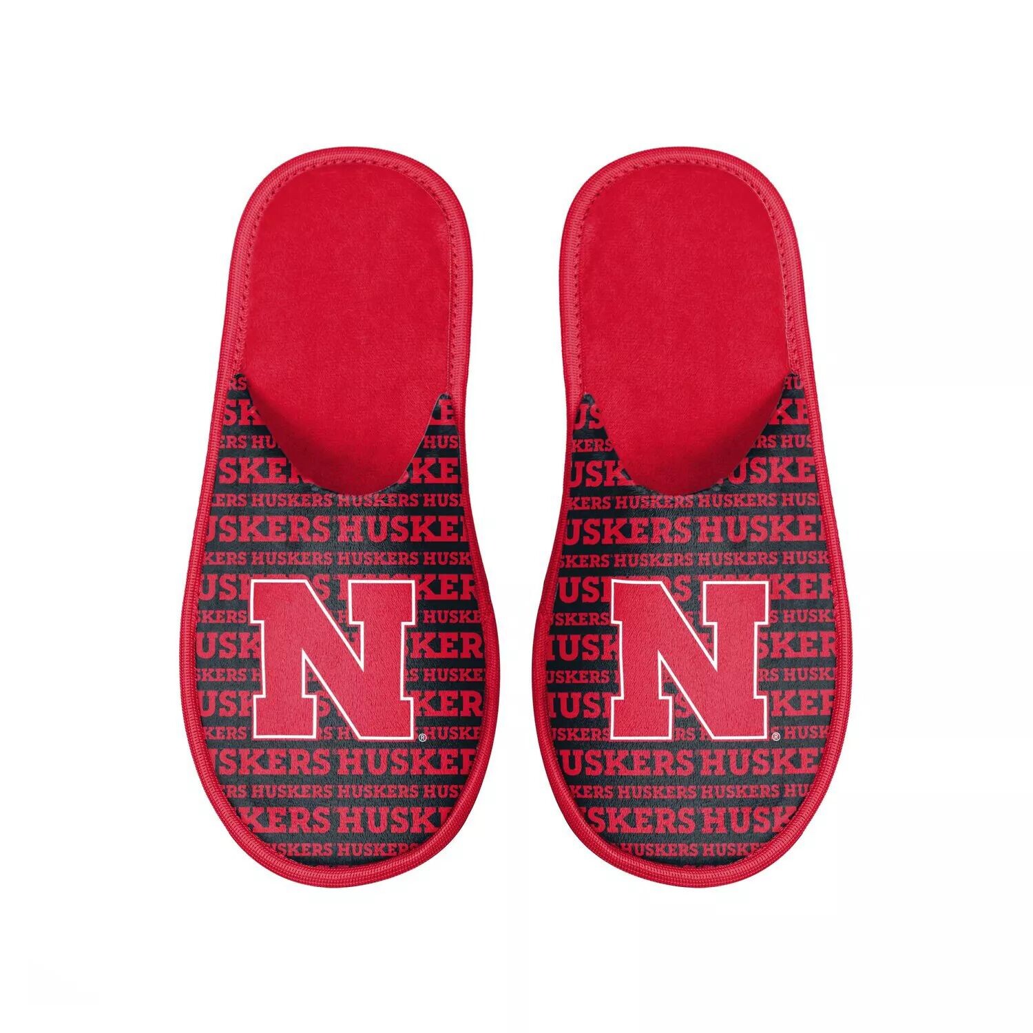 

Мужские шлёпанцы с логотипом FOCO Nebraska Huskers Scuff