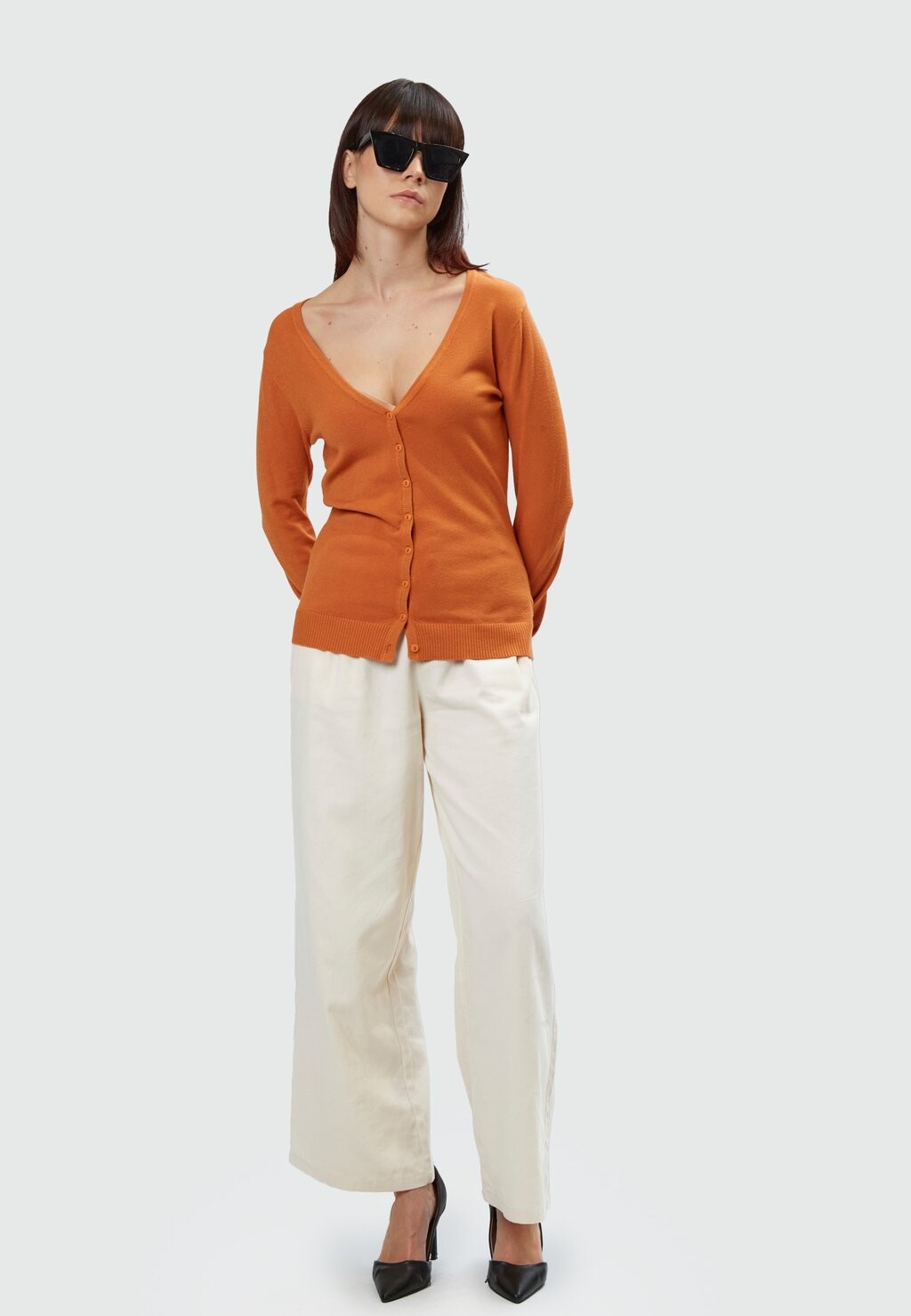

Кардиган V-NECK BASIC INFLUENCER, абрикос