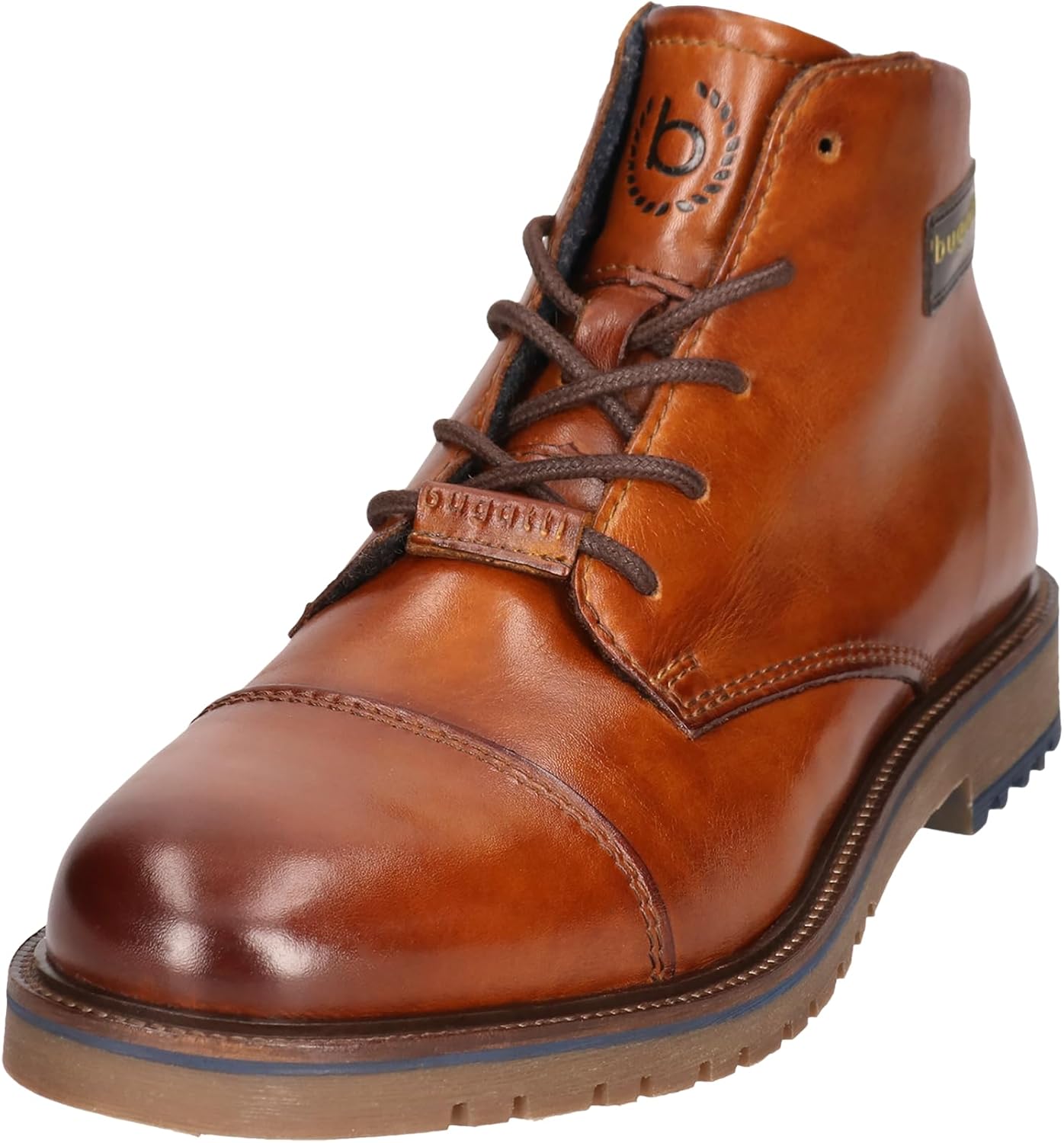 

Мужские современные ботинки Bugatti с утепленной подкладкой, Cognac