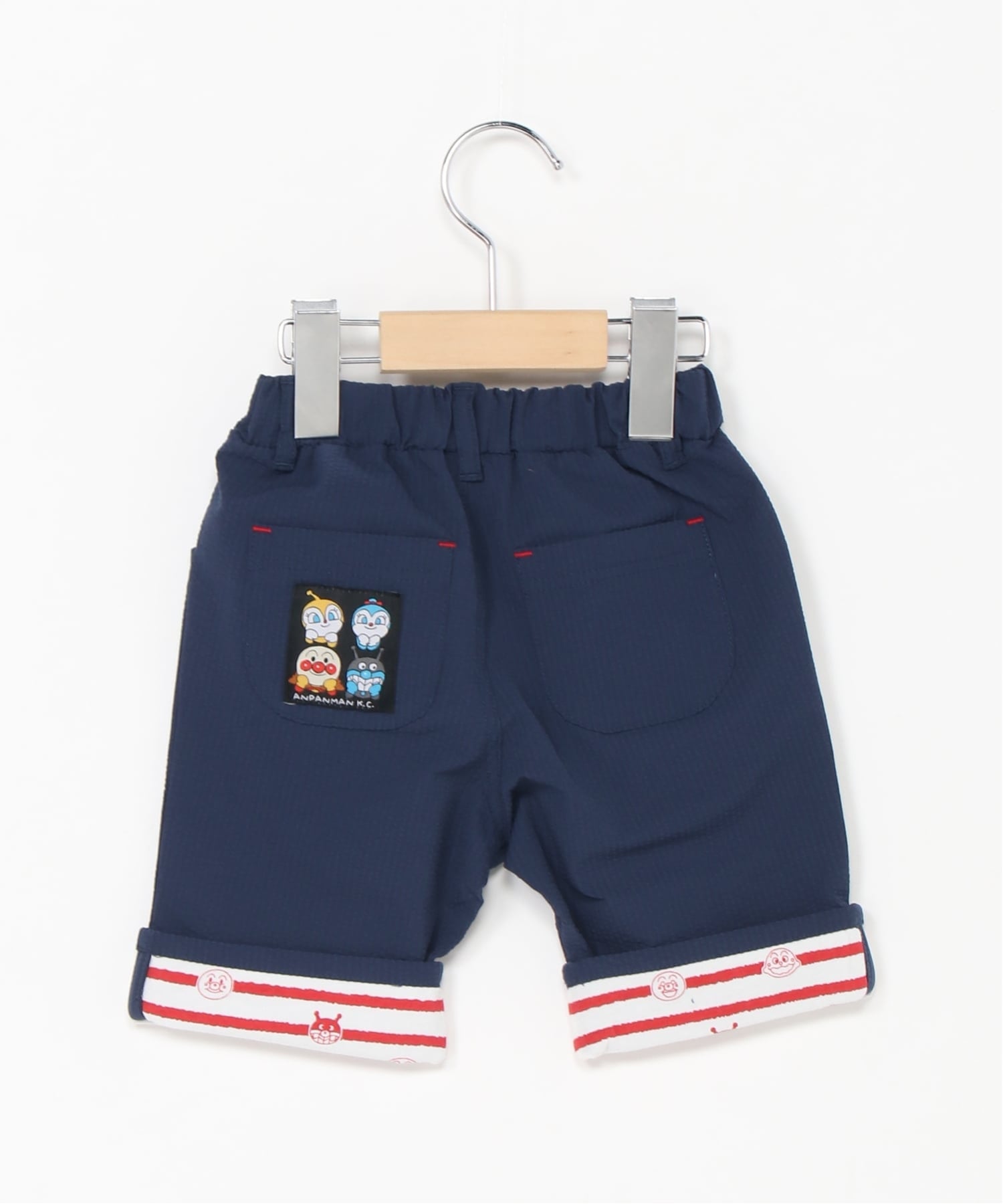 Детская коллекция ANPANMAN / (K) Полосатые штанины со складками Anpanman Kids Collection, Navy — фото 2