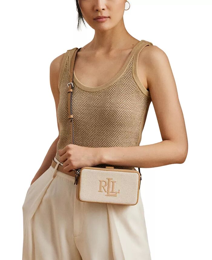 

Маленький холщовый кошелек Witley Crossbody Lauren Ralph Lauren, мультиколор