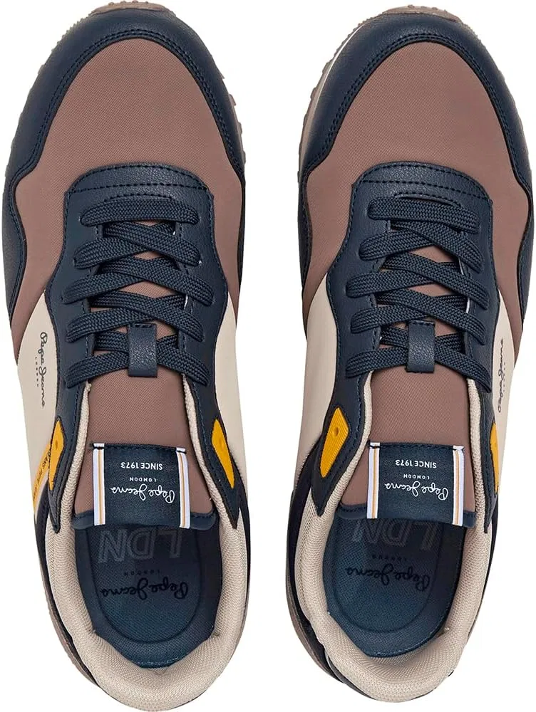 Кроссовки Pepe Jeans Herren London Cross MSneak, Brown Hide Beige — фото 4