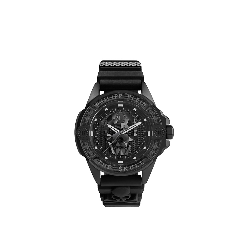 

PHILIPP PLEIN Часы The $kull Carbon Fiber 44mm, Black Dial