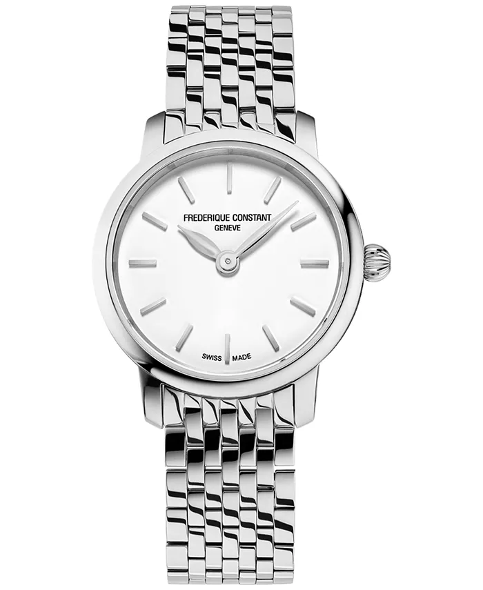 

Женские часы Swiss Slimline Mini с браслетом из нержавеющей стали, 25 мм Frederique Constant