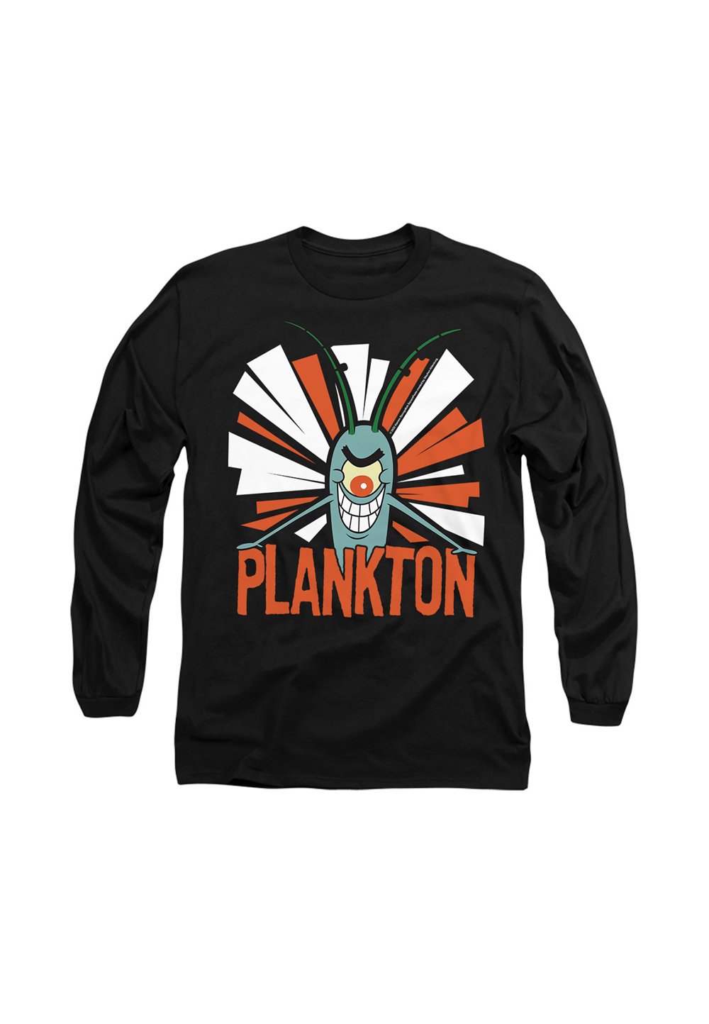 

Топ с длинными рукавами SPONGEBOB PLANKTON Cotton Soul, черный