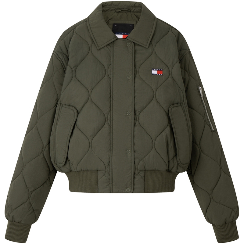 

Tommy Hilfiger Пуховик Women's, Gray Green M12