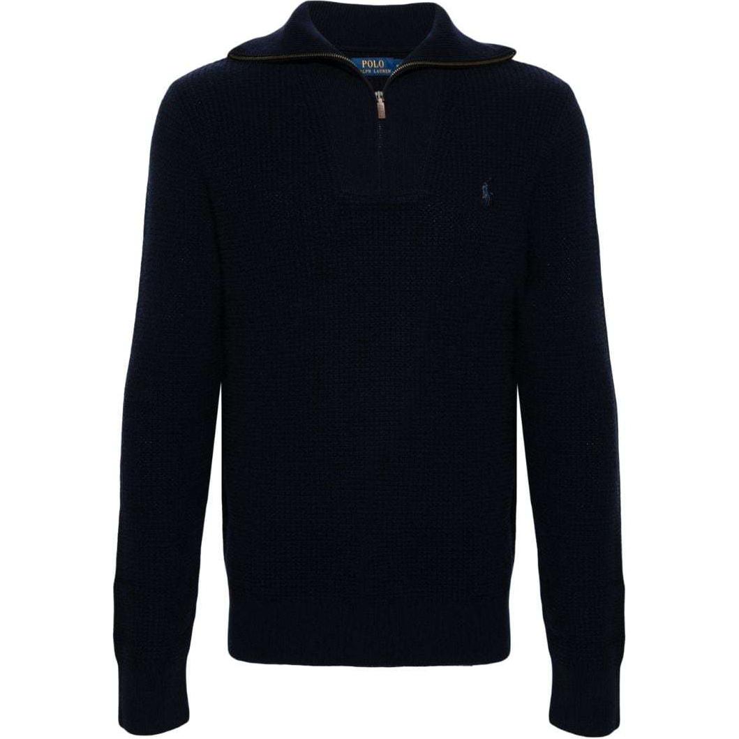 Джемпер Polo с вышивкой Polo Pony, вафельной вязки Polo Ralph Lauren, marine синий — фото 3