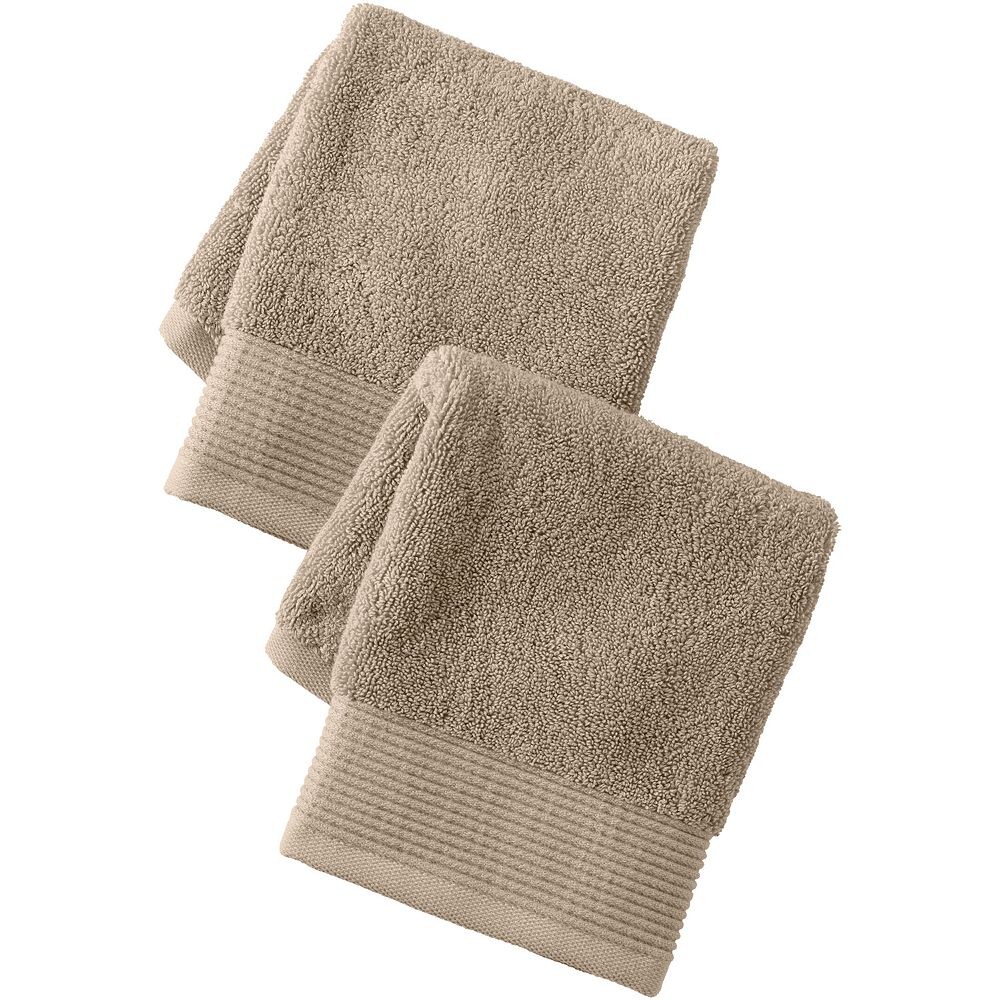 Lands' End Turkish Luxe Набор мочалок из 2 предметов, цвет Classic Khaki