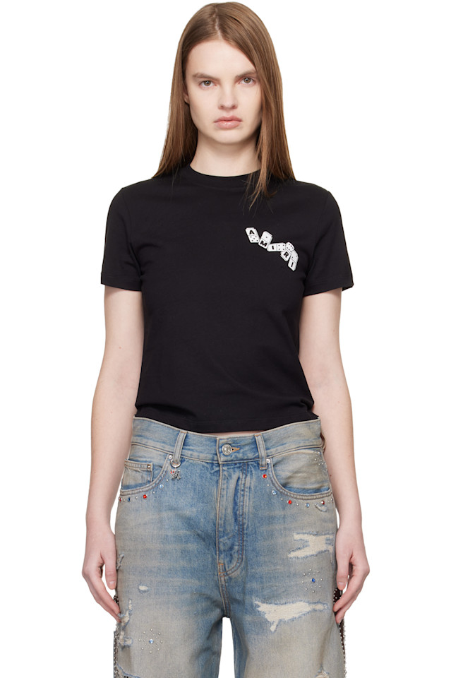 

Футболка с изображением домино «Amiri», черный