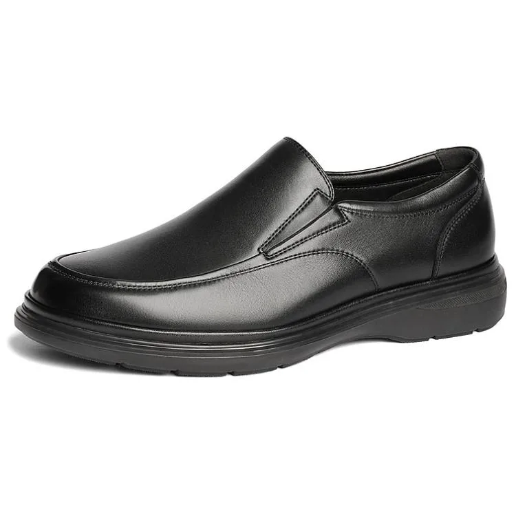 Senda Повседневные кожаные туфли мужские low top черные — фото 4