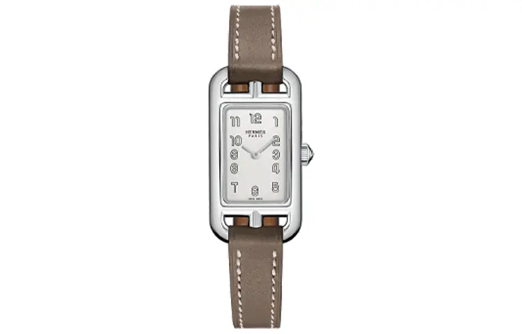 

HERMES Часы Nantucket Wrist Watch Quartz Movement Leather Strap White Dial Women's Watch